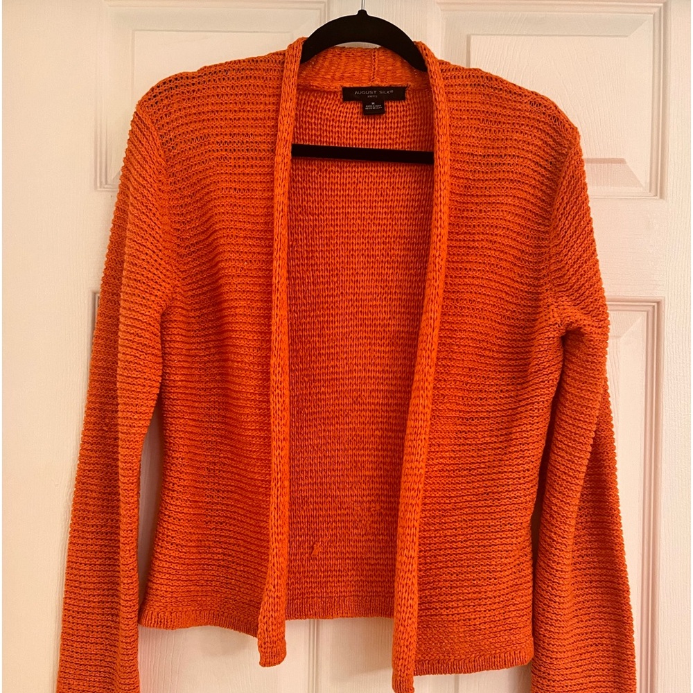 Orange cardigan